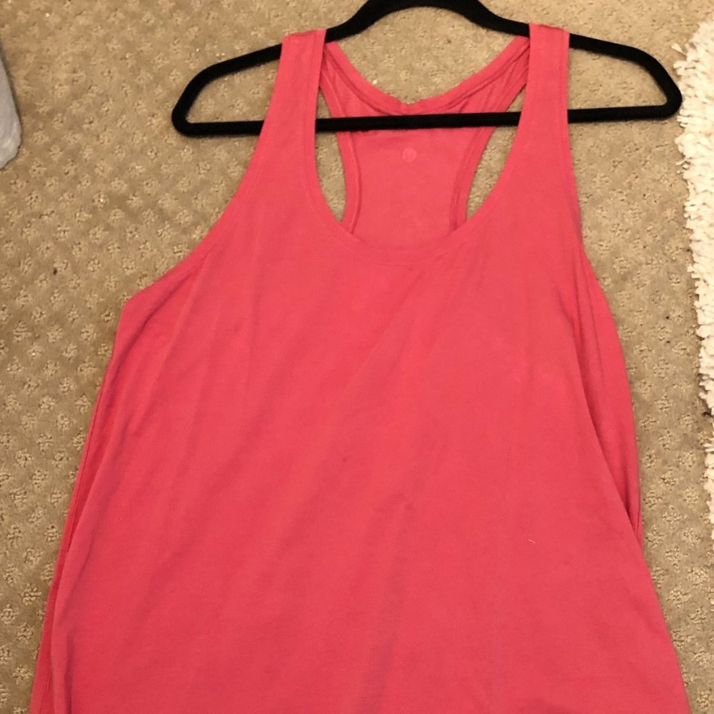 lulu lemon pink tank top
